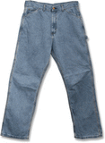 Sale: Stone Washed Work Carpenter Dungaree Jeans by ROUND HOUSE® Made in USA #1010