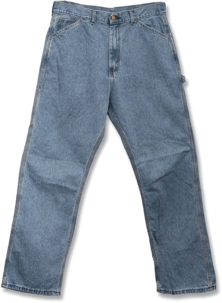 Sale: Stone Washed Work Carpenter Dungaree Jeans by ROUND HOUSE® Made in USA #1010