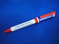 10-Pack of Red, White, & Blue MadeinUSAForever .com Logo Pens