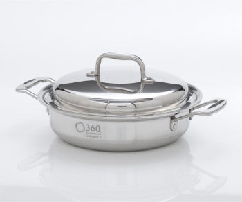 2.3Qt Stainless Steel Casserole w/Cover USA Made