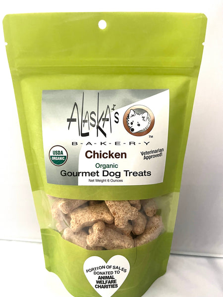 Organic Chicken Dog Biscuits 6 oz. Made in USA