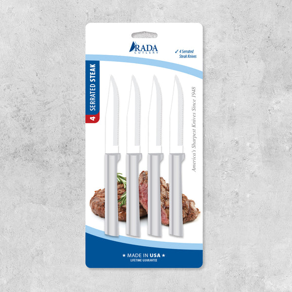 Sale: Stainless Serrated Steak Knife ProPack 4-Pack Made in USA
