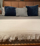 100% Cotton Throw Blankets – 50″ x 60″: Natural, Made in USA