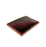 Handmade Card Wallet | Horween Color 8 Shell Cordovan, Made in USA
