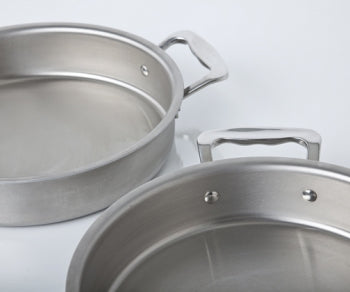 9" Round Stainless Steel Cake Pan USA Made by 360 Cookware BW009-RC