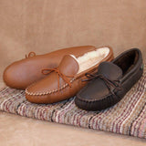 Sale: Men's Softsole Sheepskin Slippers Made in USA by Footskin 4400S