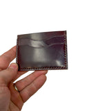 Handmade Card Wallet | Horween Color 8 Shell Cordovan, Made in USA