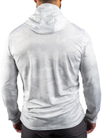 "AMERICAN MADE" PERFORMANCE MESH WHITE OUT SUN HOODIE 672MSHWAMXS