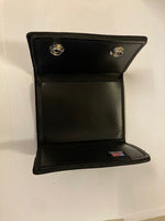 8.5" Black Leather Tri-Fold Wallet by Raven Hollow
