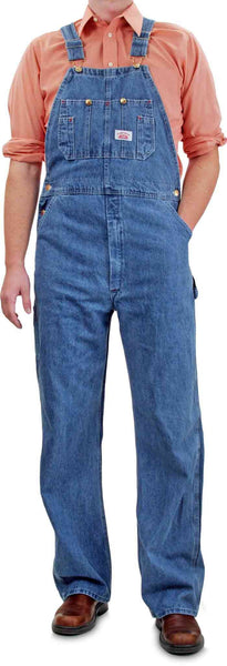 Men’s Stonewashed Blues Overall by ROUND HOUSE® American-Made 699