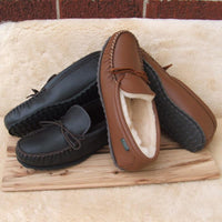 Sale: Men's Cushion-Flex Sole Sheepskin Slippers Made in USA by Footskin 4400S-CFS