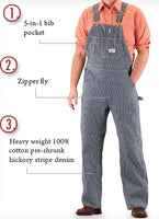 Men’s Vintage Stripe Bib Overall by ROUND HOUSE® Made in America 45