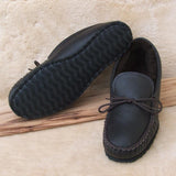 Sale: Men's Cushion-Flex Sole Sheepskin Slippers Made in USA by Footskin 4400S-CFS