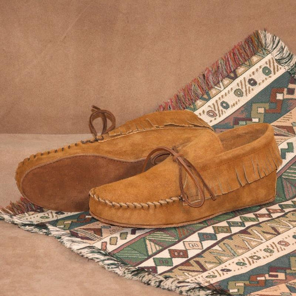 Women's Suede Ankle Moccasin American-Made by Footskin 1230