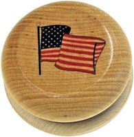 American Flag Hardwood Yo-Yo Made in USA