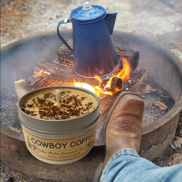 Sale: 2-Pack of Cowboy Coffee | USA MADE |  100% Soy Wax Candles: 4 oz.