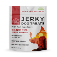 Wild Ranger Beef Jerky & Superfoods Dog Treats 8oz Made in USA