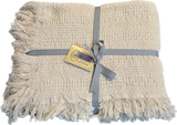 100% Cotton Throw Blankets – 50″ x 60″: Natural, Made in USA