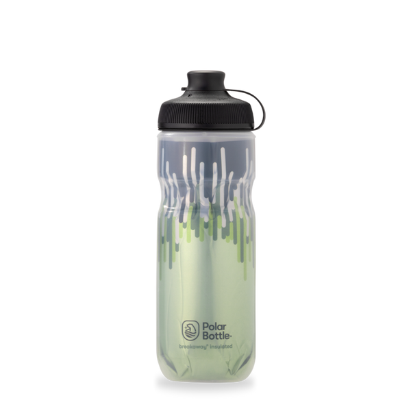 Breakaway® Muck Insulated Cyclist Mountain Bikers Water Bottle 20 oz Zipper Moss/Desert by Polar Bottle Made in USA