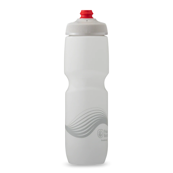 30 oz Breakaway® Water Bottle Wave Ivory/Silver by Polar Bottle Made in USA