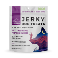 Wild Ranger Duck Jerky & Superfoods Dog Treats 8oz Made in USA
