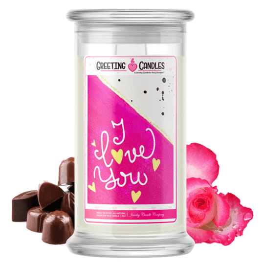 "I Love You" Jewelry Candle Made in USA