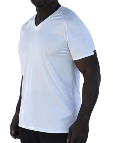 MICROTECH SHORT SLEEVE V-NECK RAGLAN SHIRT by WSI 652YVRW